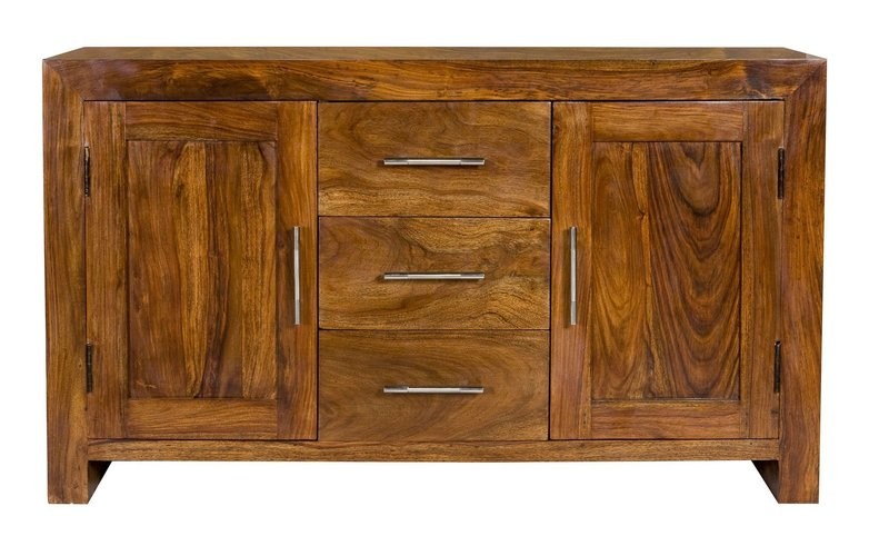 Cube Petite 2 Door 3 Drawer Sideboard Sheesham