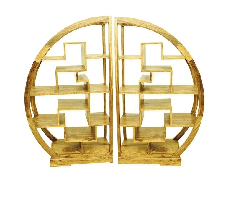 Cube Mango Half Moon Display Cabinet
