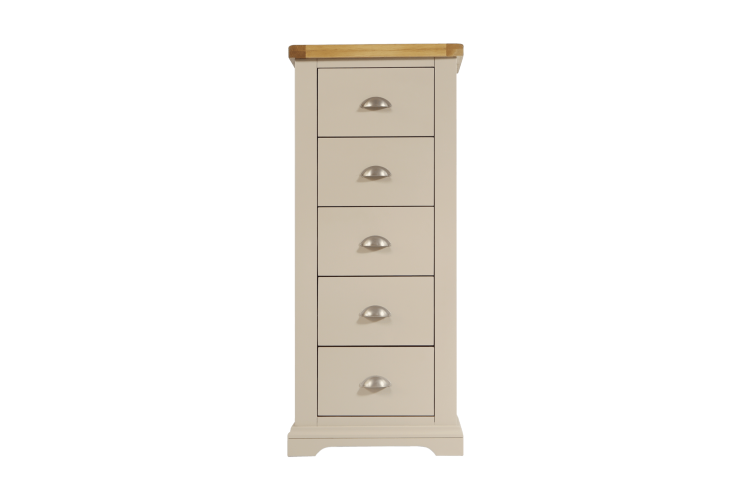 Truffle Painted 5 Drawer Tall Chest