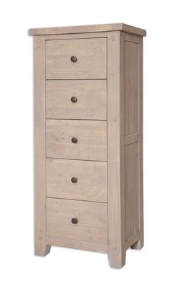 Melbourne Recycled 5 Drawer Tall Chest
