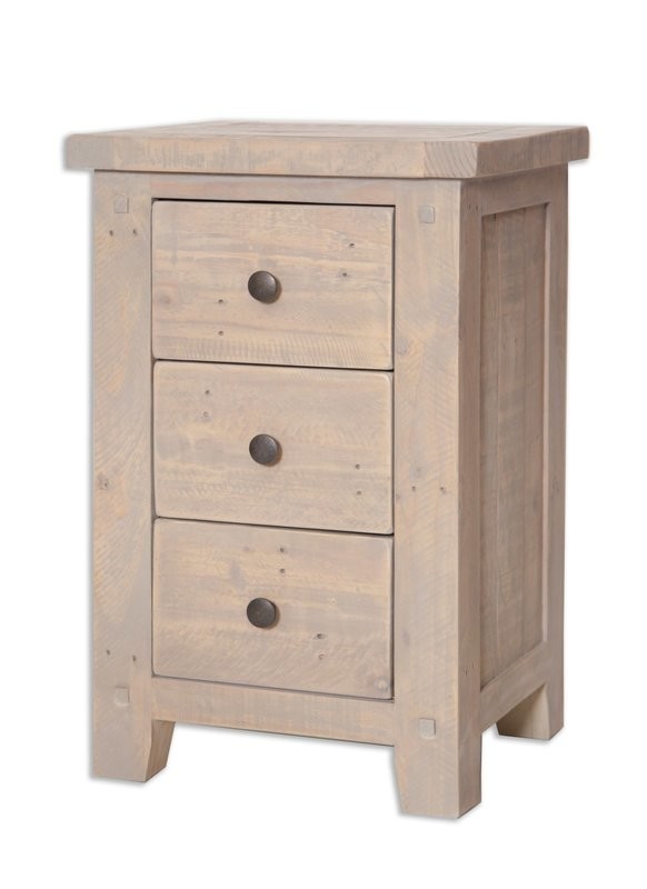 Melbourne Recycled 3 Drawer Bedside