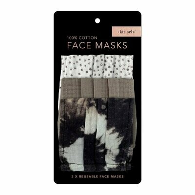 Cotton Face Mask 3pc Set - Neutral Cotton Face Mask 3pc Set - Neutral