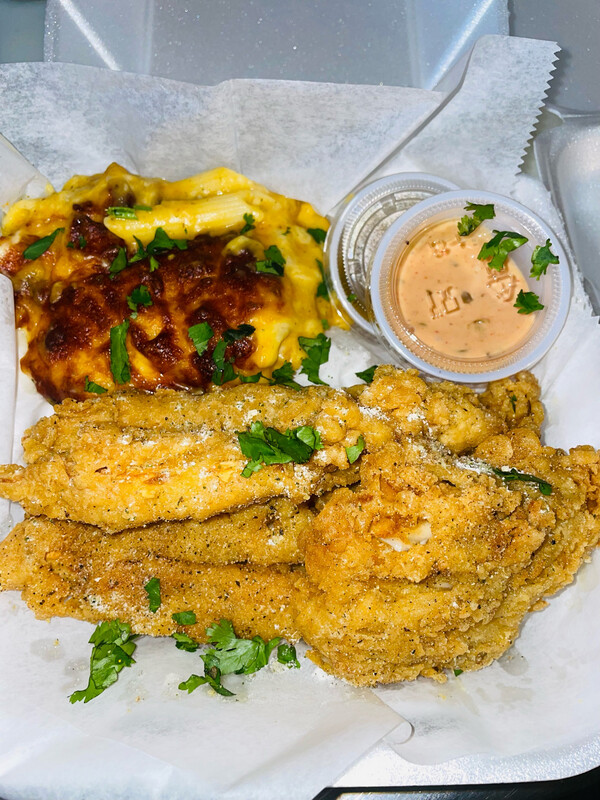 Kazim’s Vegan Fried Chicken Plate 