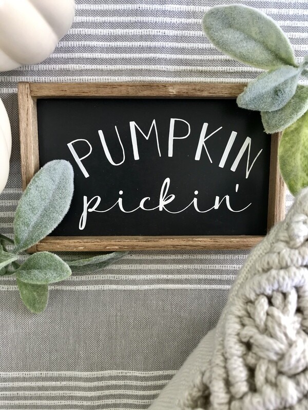 Pumpkin Pickin Sign