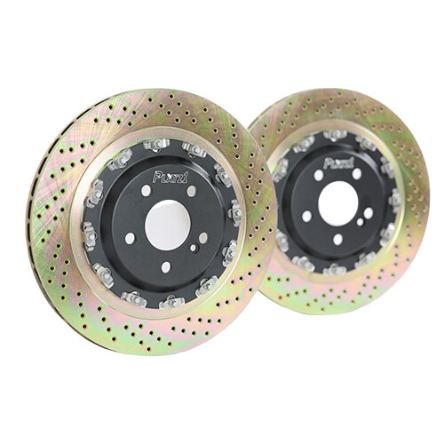 Platz1 360mm Rear 2-PC Floating Brake Disc Upgrade Rotor for Benz W205 C63/S AMG