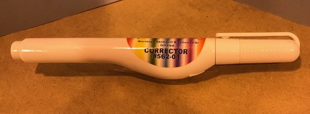 Pen, Correction White Out