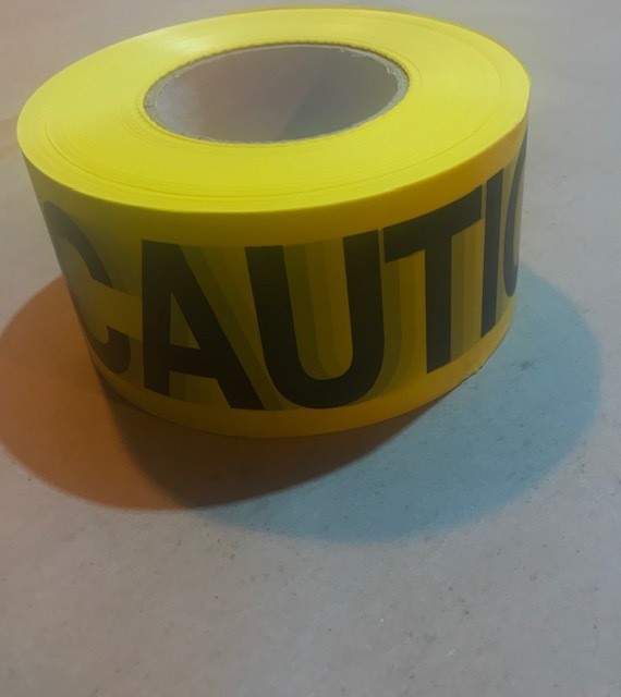 Tape, CAUTION BARRIER, 3"