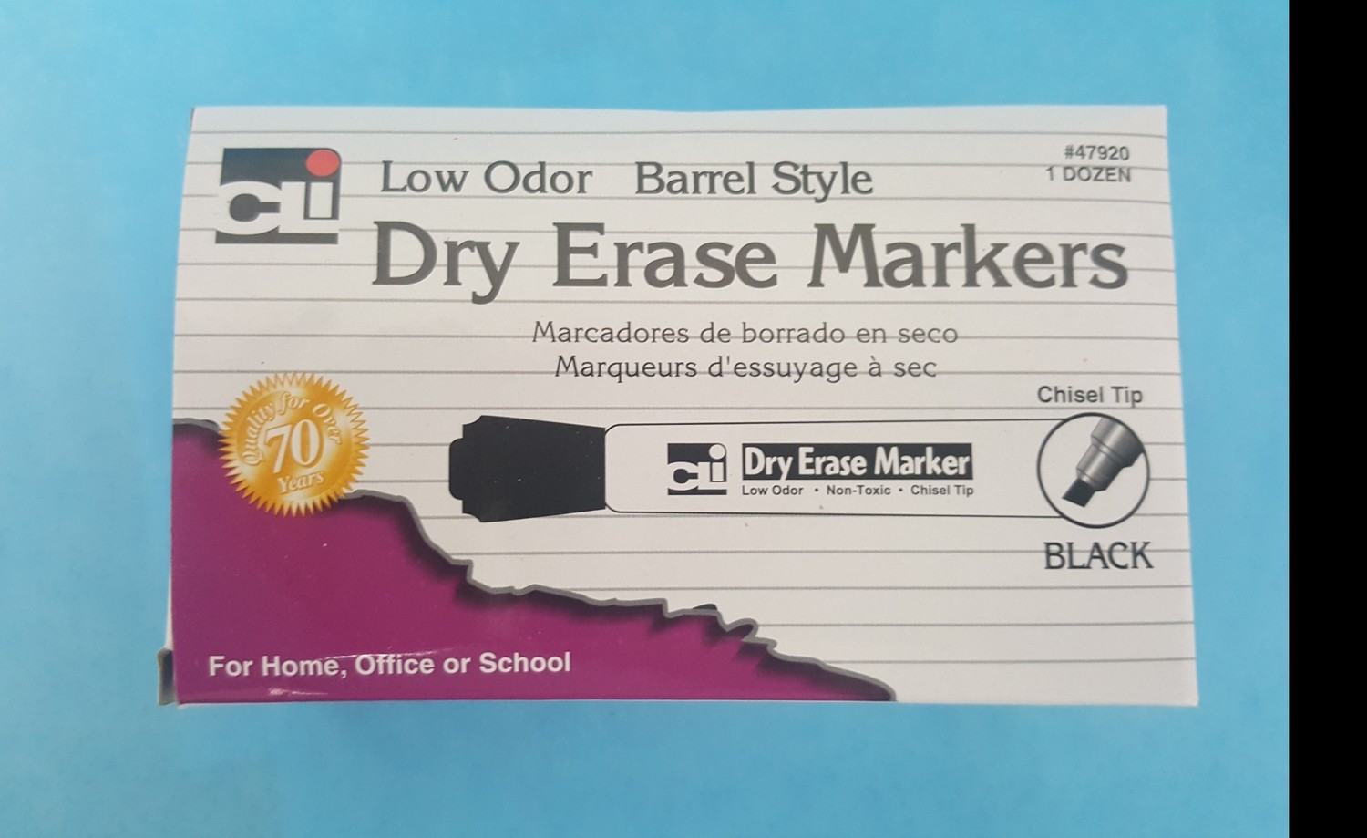 Markers, Dry Erase, Black