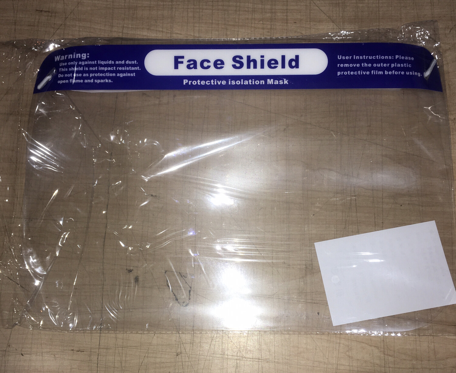 Shield, face, plastic