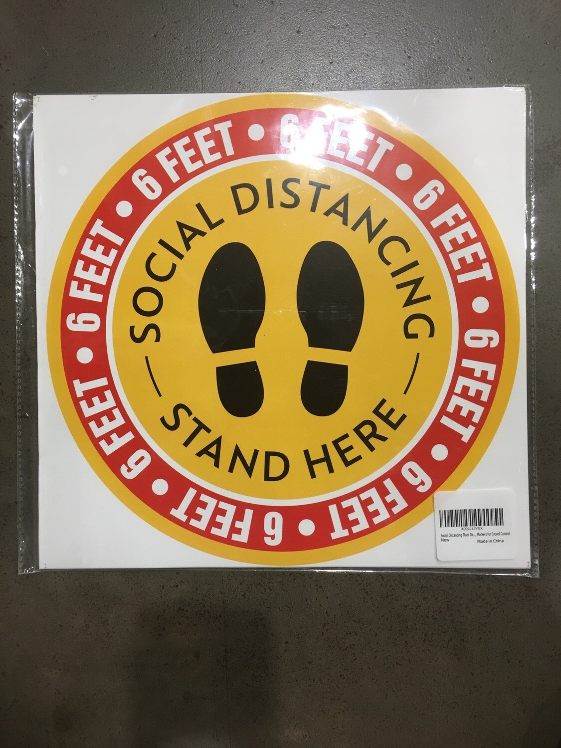Sticker, floor decal, 6ft