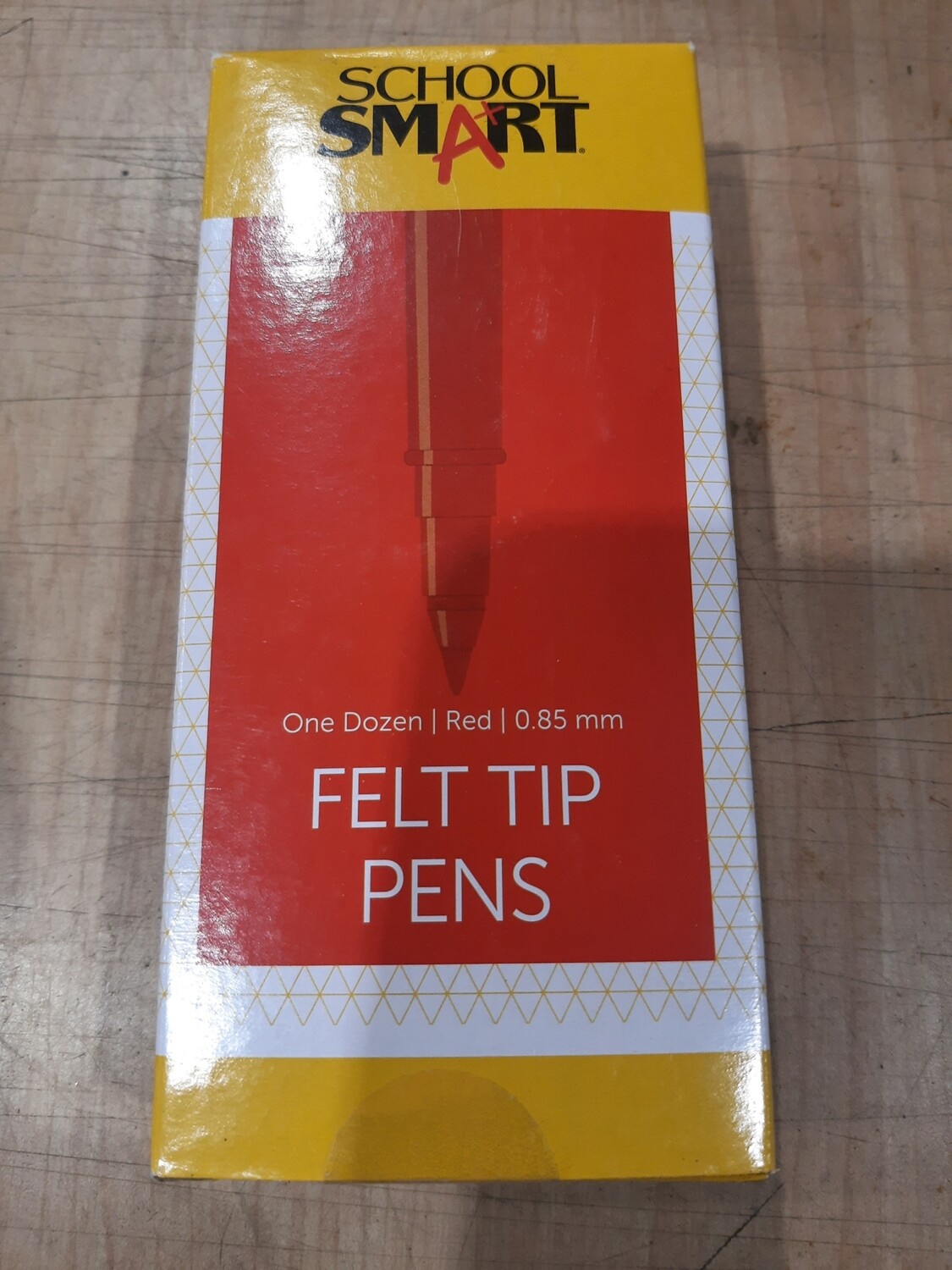 Pen, Red Felt Tip, Fine
