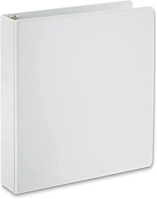 Binder, White,1-1/2&quot; View