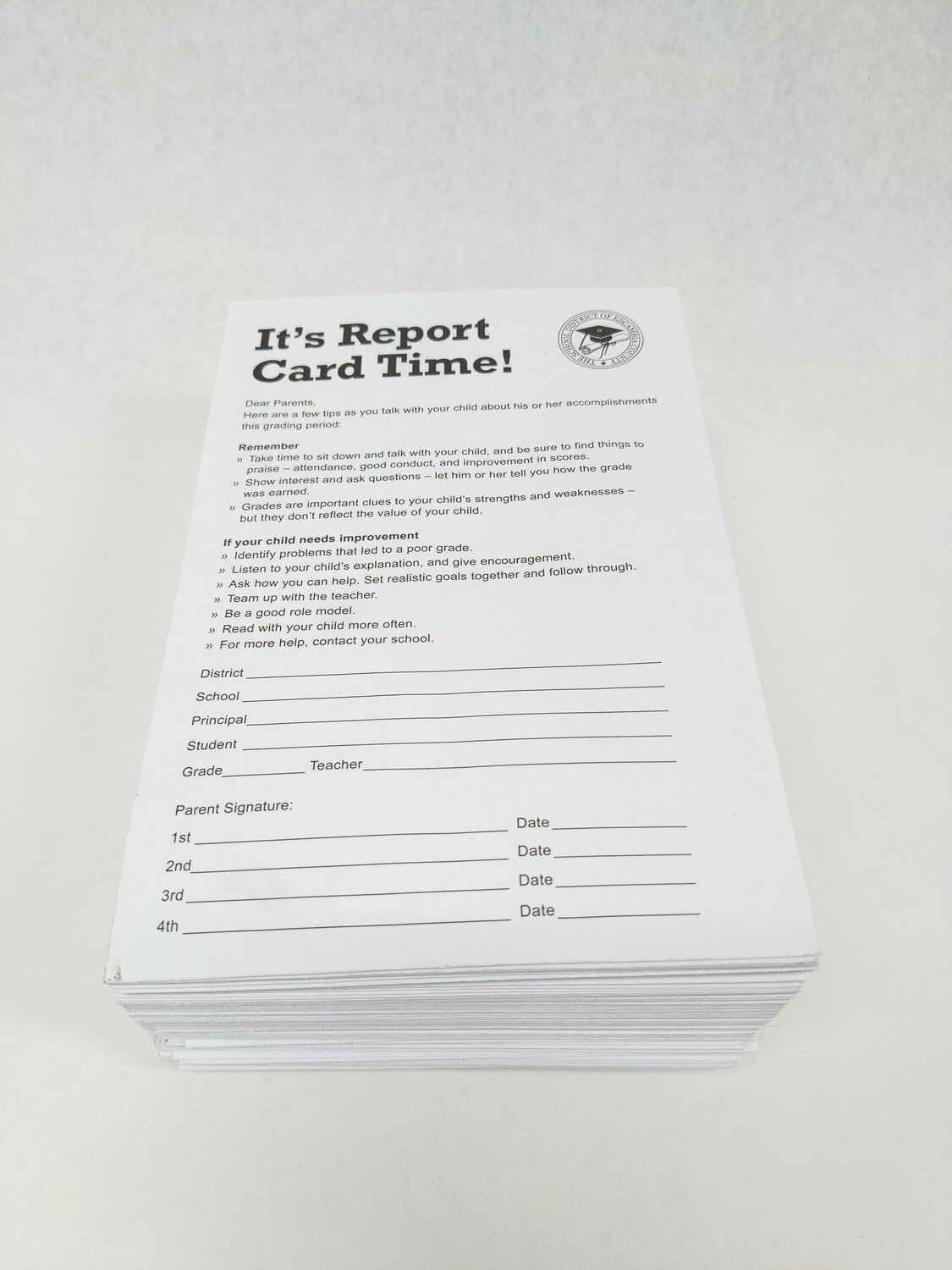 Report Card Envelope