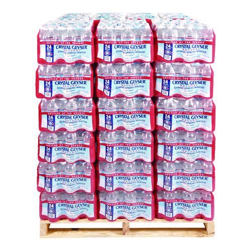 Water, 84 cs/per pallet,