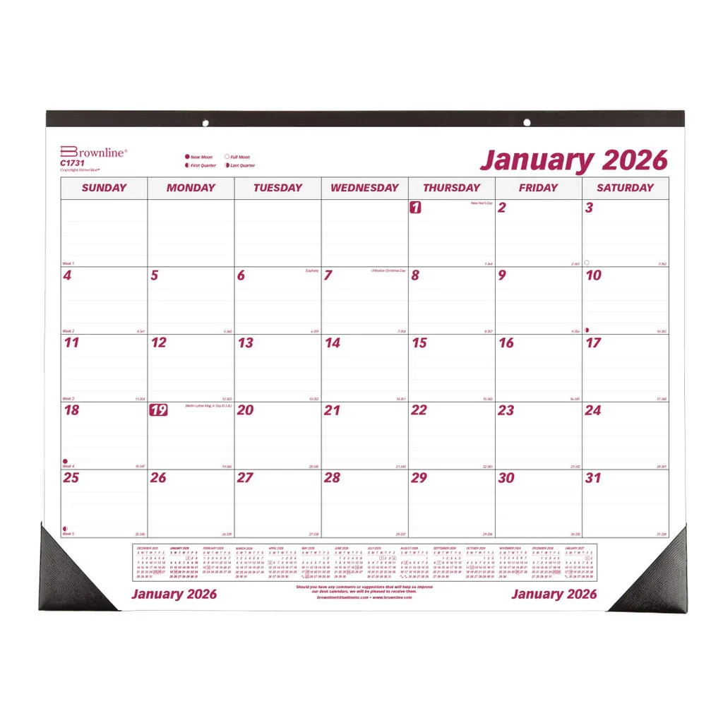 Calendar, Desk Pad