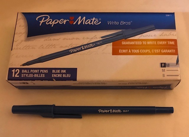 Pen, Blue, Fine Ball Poin