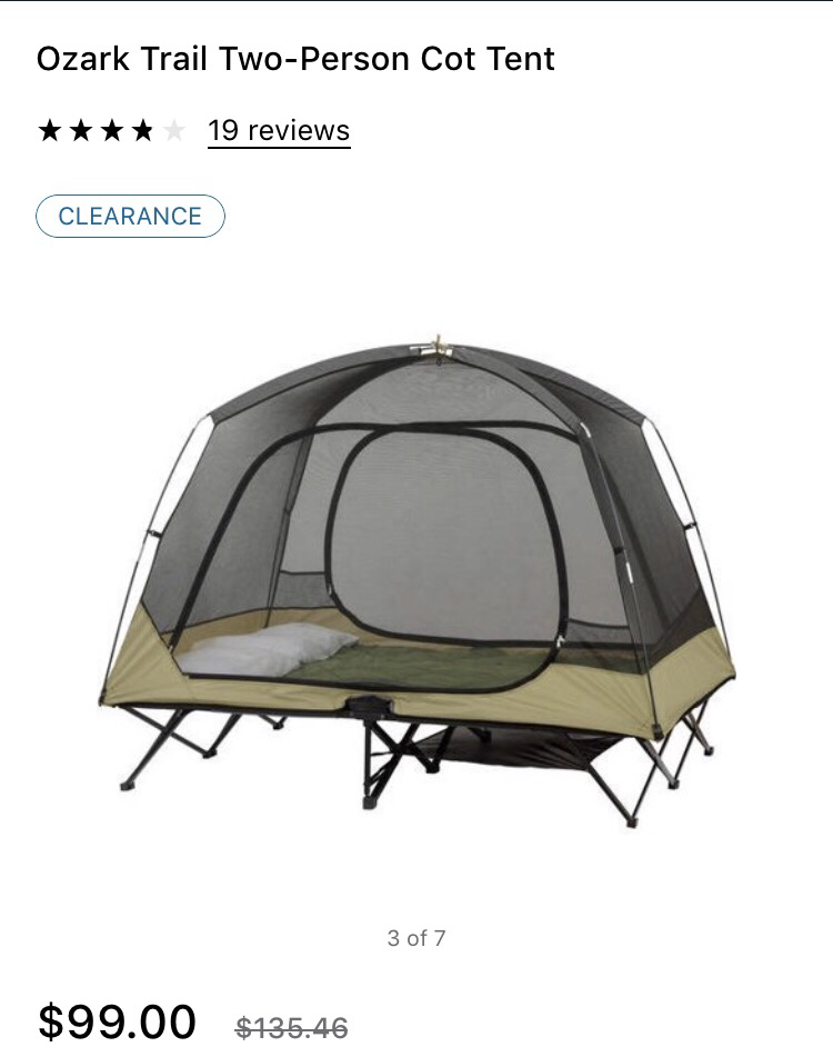 ozark cot tent