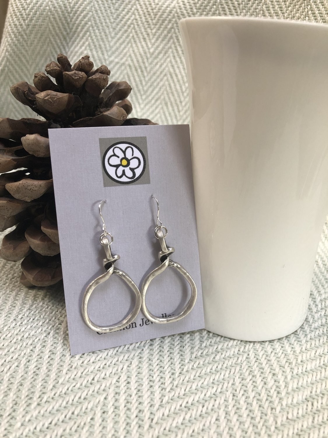 Large Knot Drop Earrings