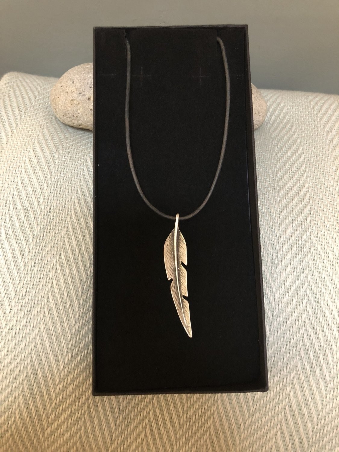 Silver Feather Necklace