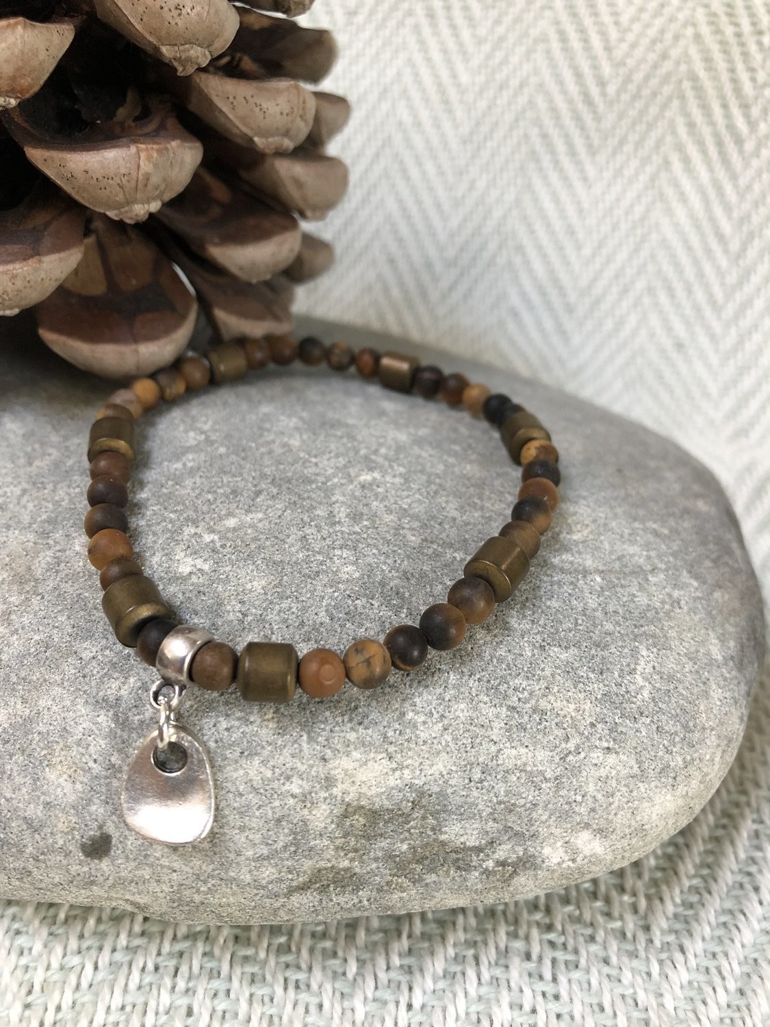 Unpolished Tiger Eye Bracelet