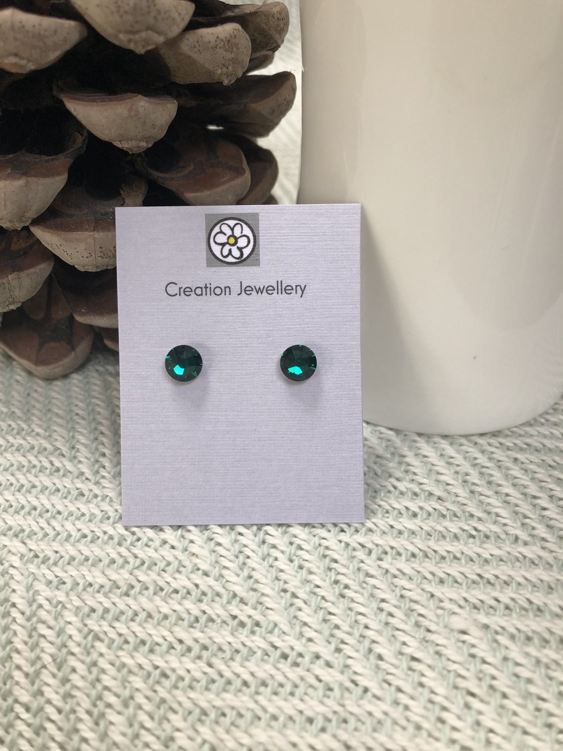 Swarovski Crystal Earrings - Emerald