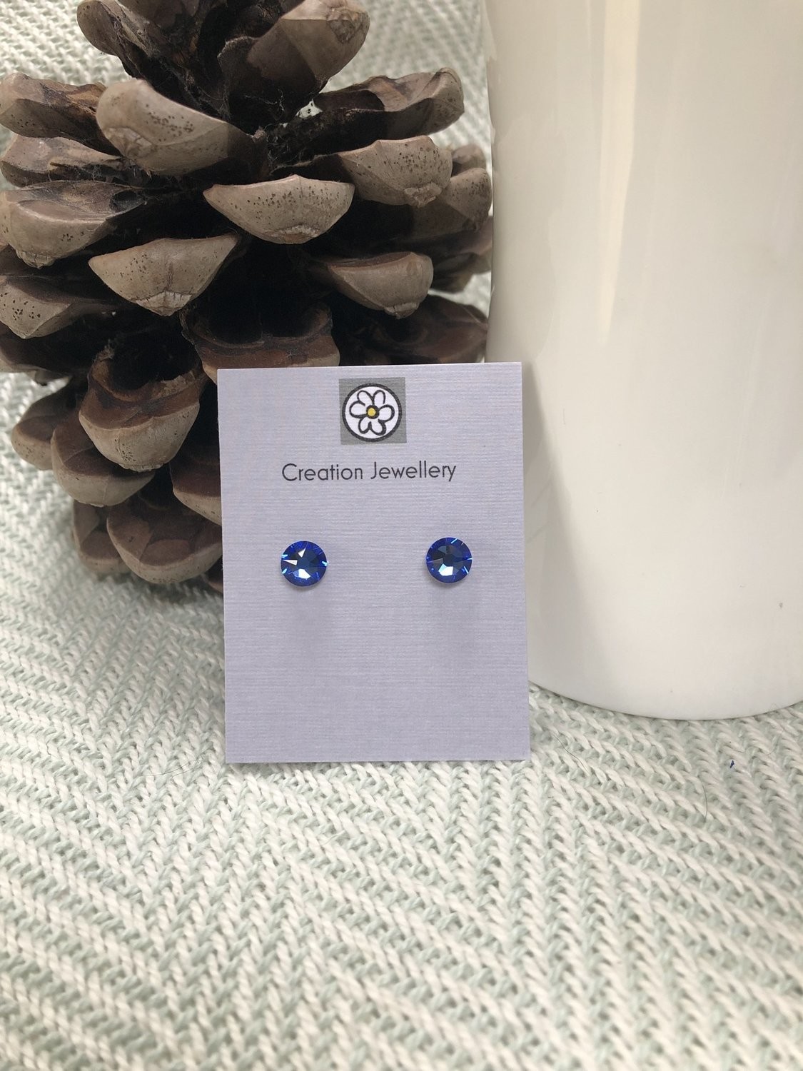 Swarovski Crystal Earrings - Sapphire