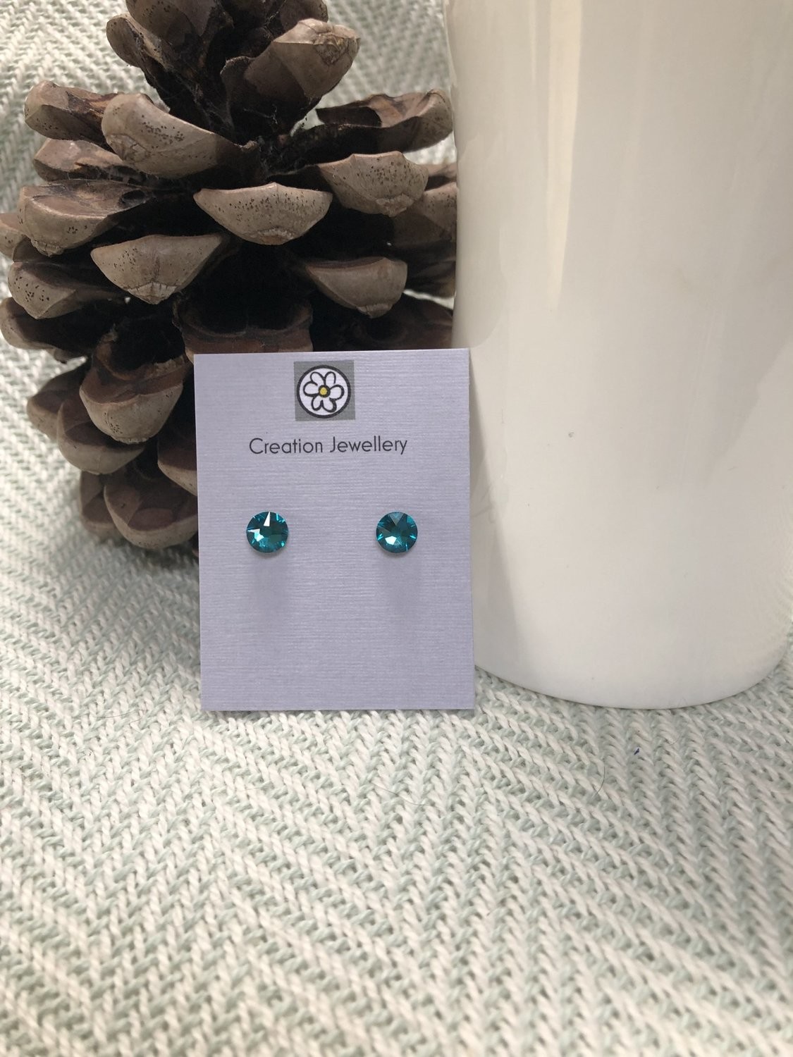 Swarovski Crystal Earrings - Turquoise