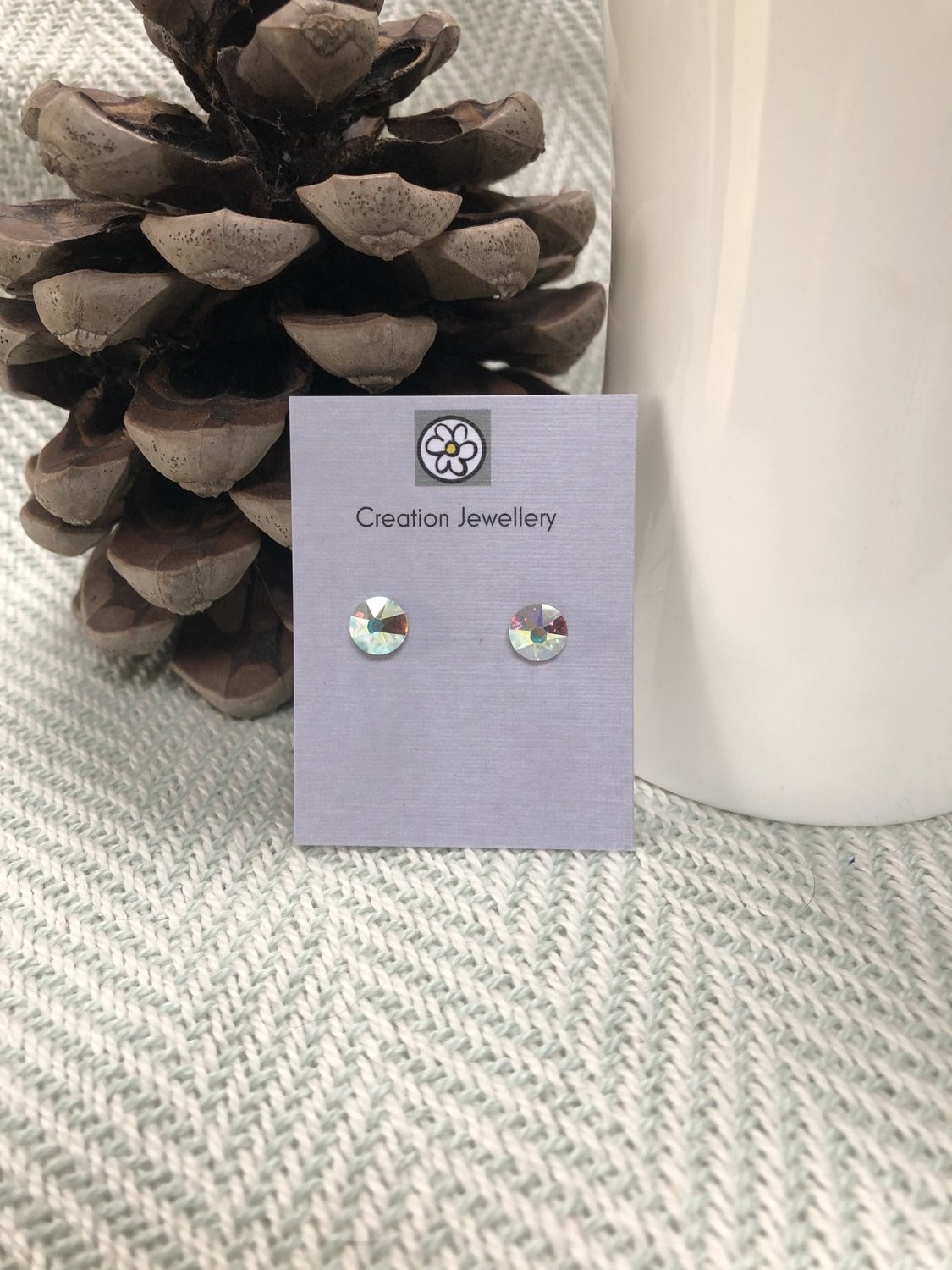 Swarovski Crystal Earrings - Crystal AB