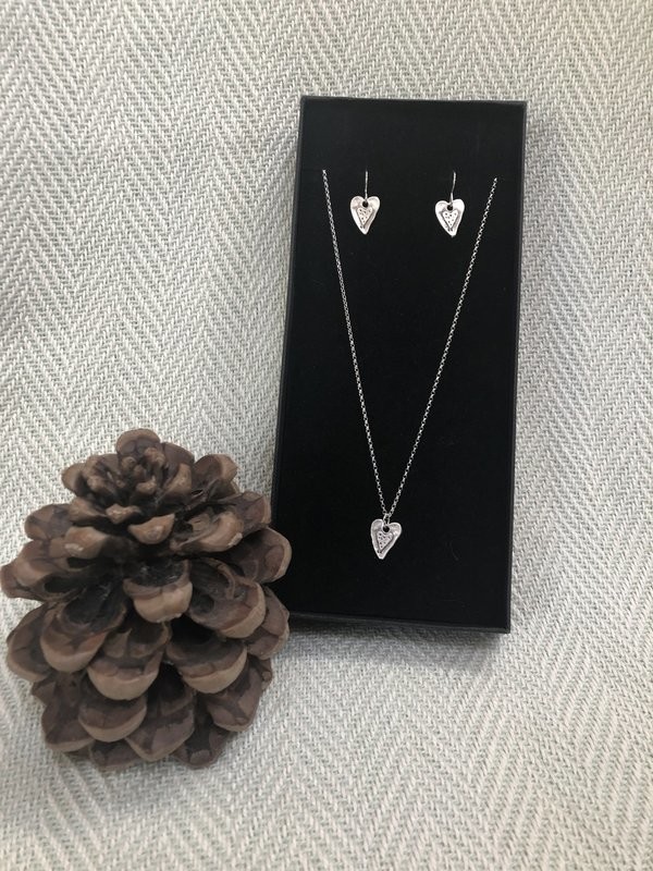 Sterling Silver Necklace and Earring Set