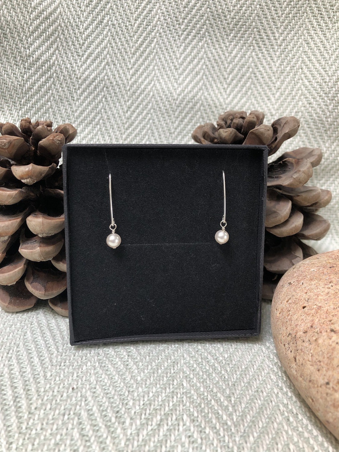 Sterling Silver Pearl Earrings