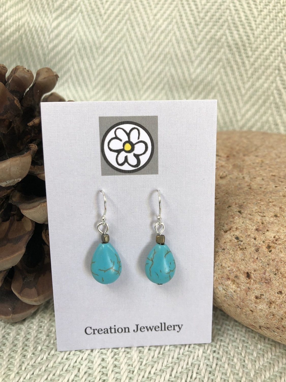 Turquoise Drop  Earrings