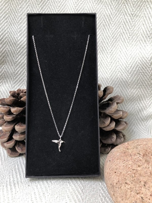 Sterling Silver Humming Bird Necklace
