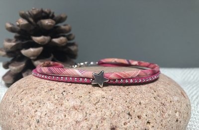 Anklet - Coral, Pink and Sparkles
