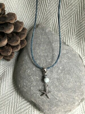 Starfish Necklace - Blue