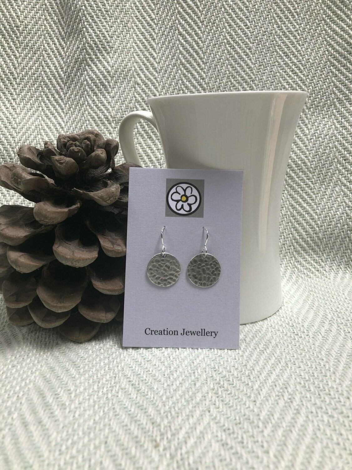 Disc Drop Earrings