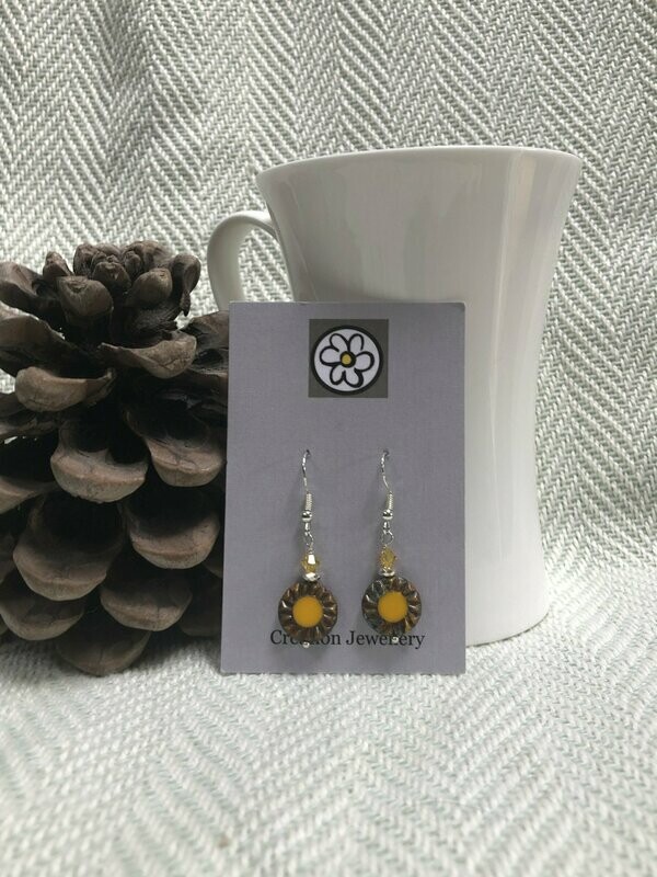 Yellow Drop Earrings