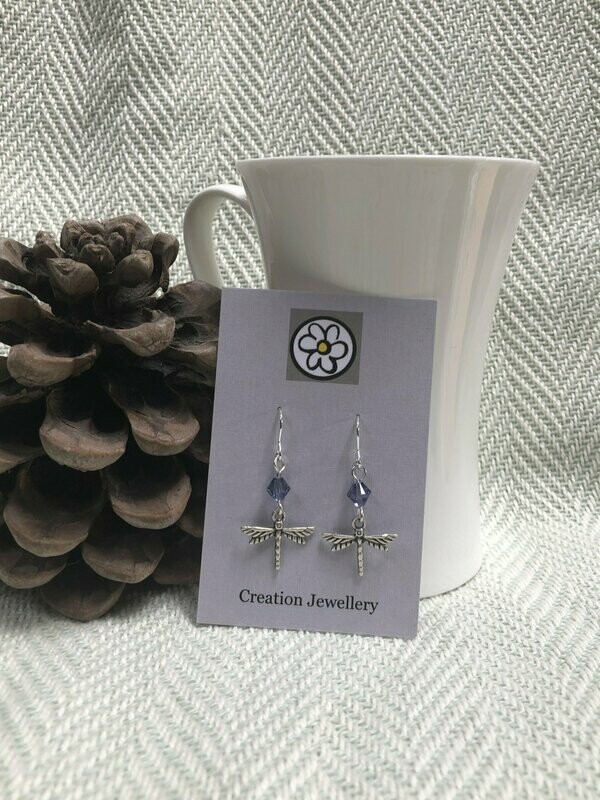 Dragonfly Drop Earrings