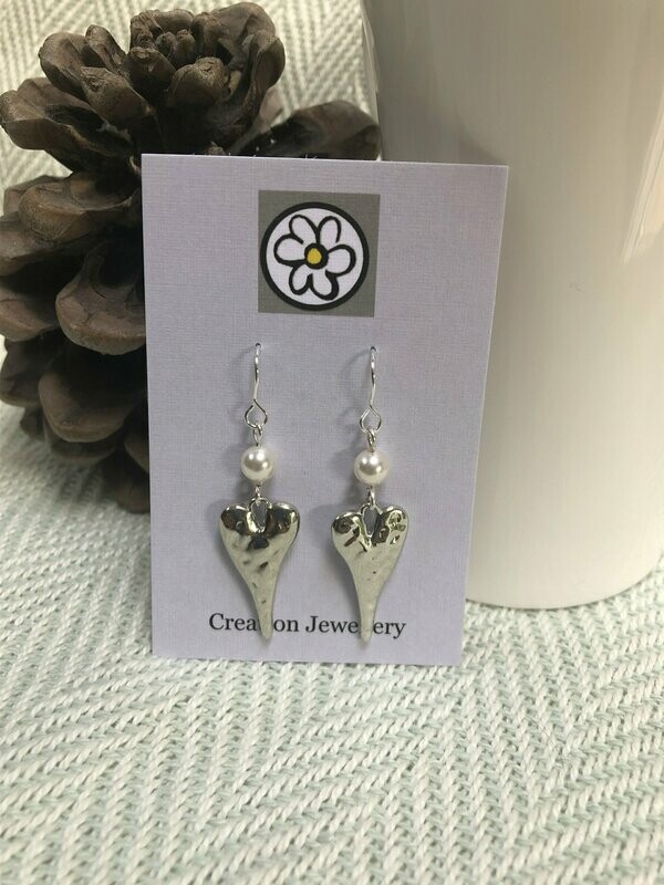 Heart Drop Earrings
