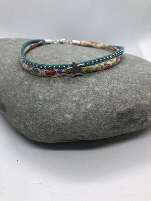 Anklet - Turquoise, Pink and Sparkles