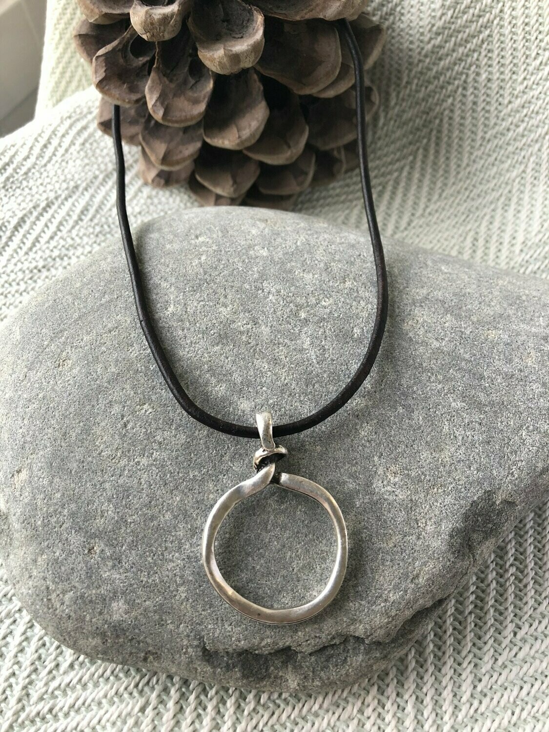 Silver Knot  Necklace