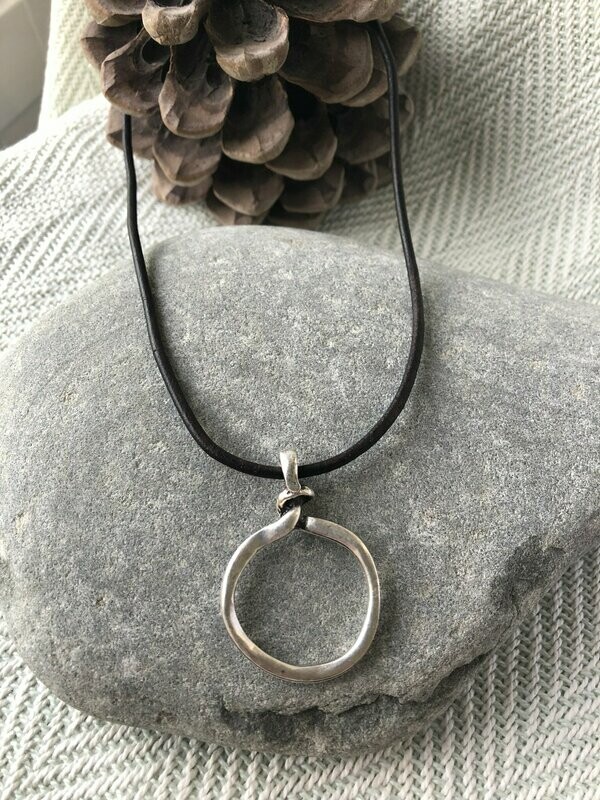 Silver Knot  Necklace