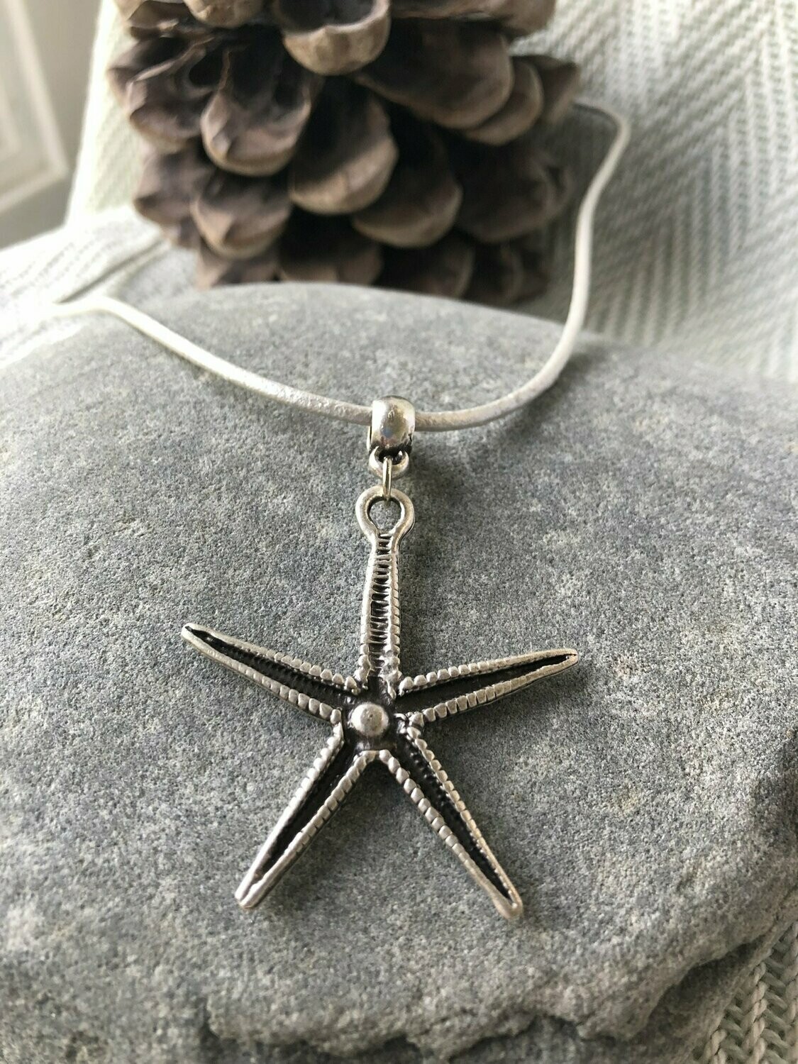 Silver Starfish Necklace