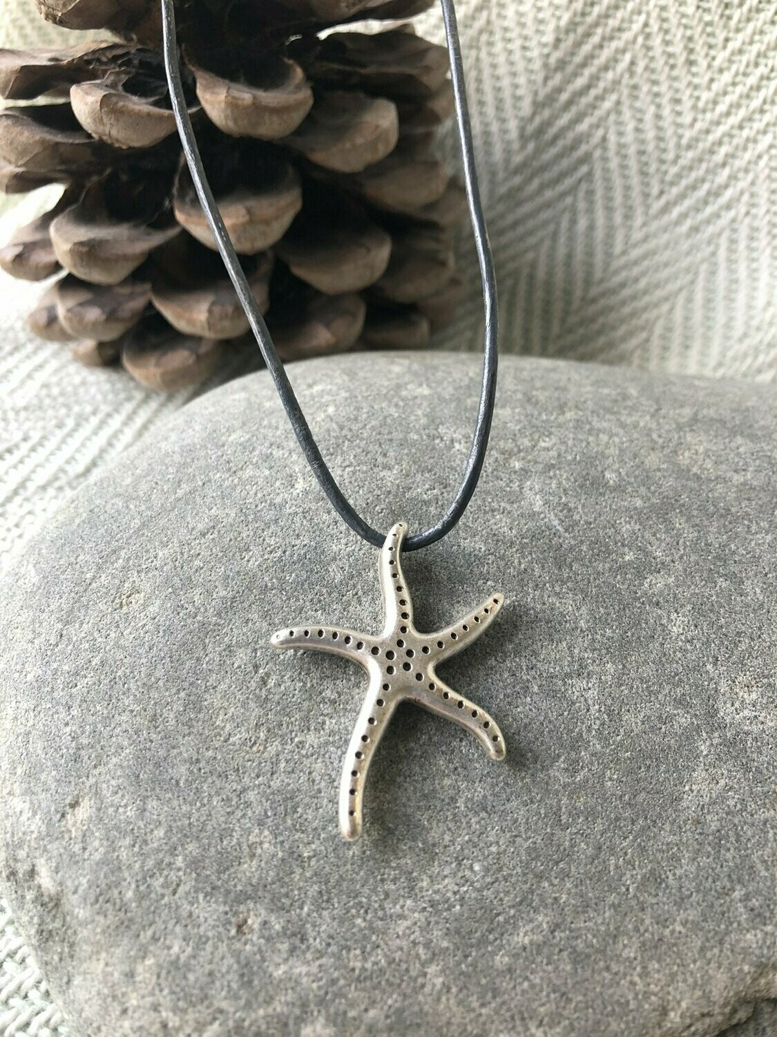 Silver Starfish Necklace