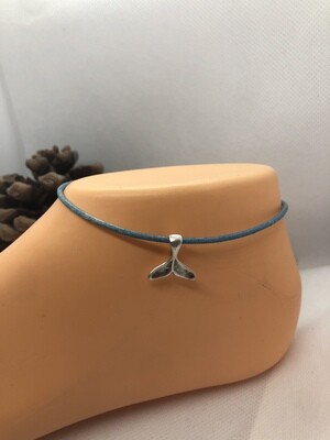 Anklet - Distressed Blue whale tail