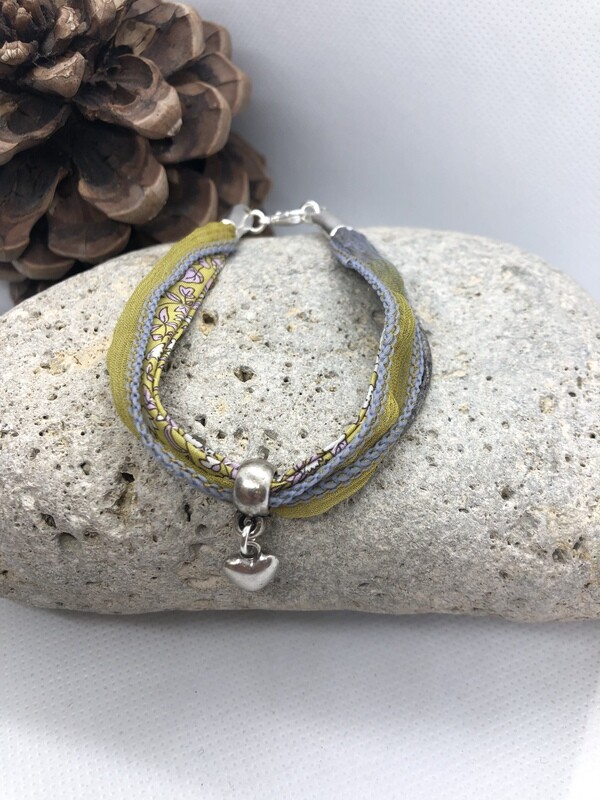 Liberty Bracelet - Grey, Yellow and pink