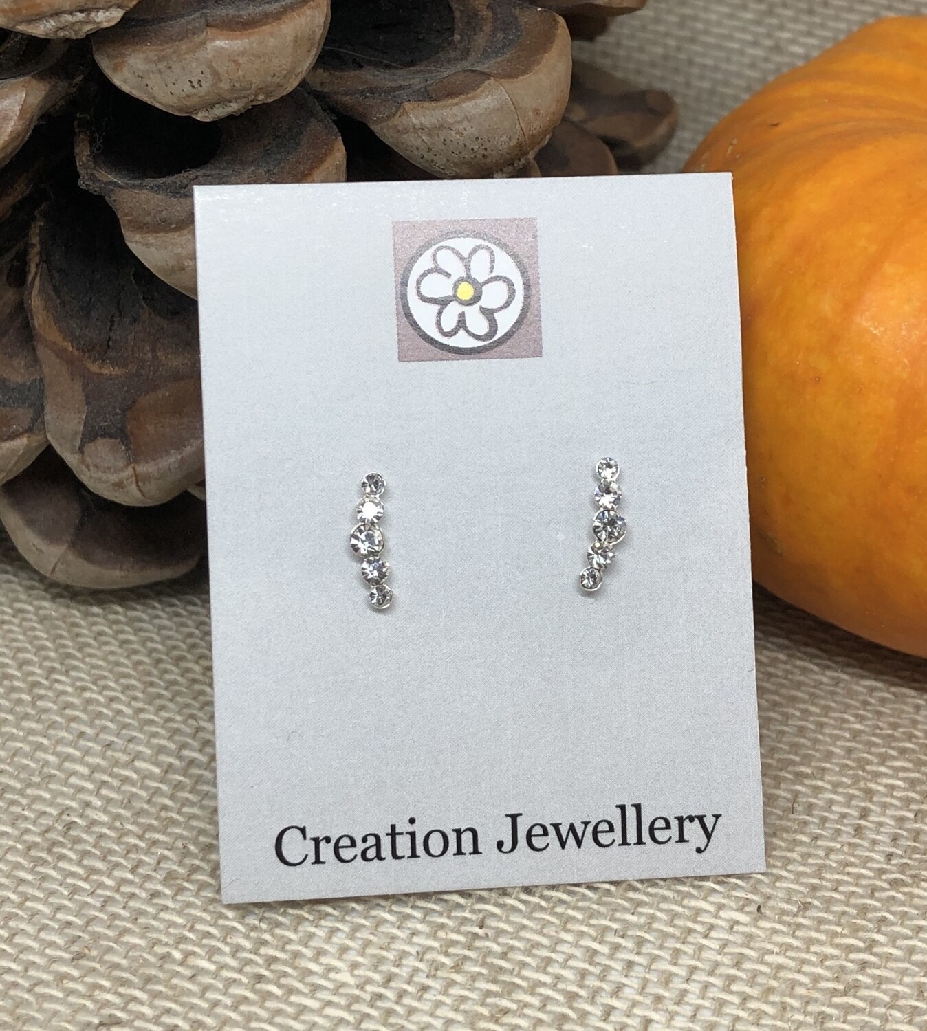 Sterling Silver Crystal Earrings