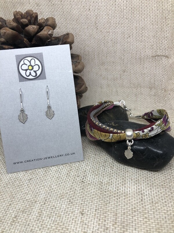 Liberty Bracelet - Grey/Aubergine/Khaki