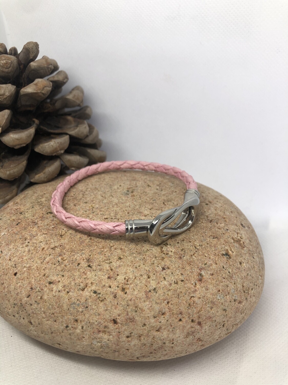 Pink  Vegan Cord Bracelet