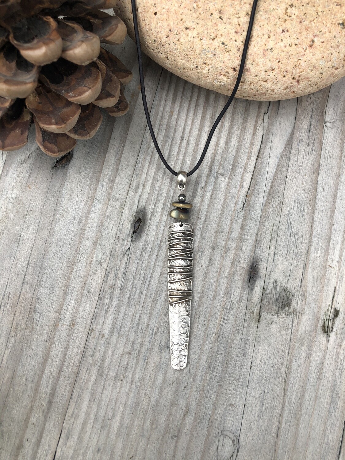 Chunky Necklace  with Hematite