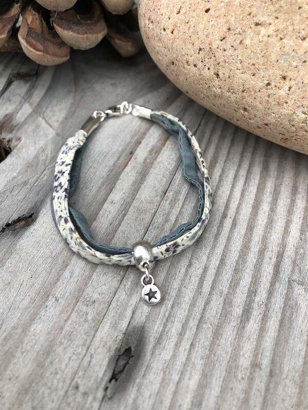 Liberty Bracelet - Grey & Ivory